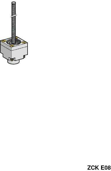 Telemecanique Sensors - 3.7 Inch Long, Limit Switch Head - For Use with ZCK Limit Switches - All Tool & Supply