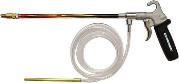 Guardair - 120 Max psi Brass Syphon Spray Gun - 1/4 NPT Inlet, 12" Tube Length, Aluminum Body/Brass Nozzle - All Tool & Supply