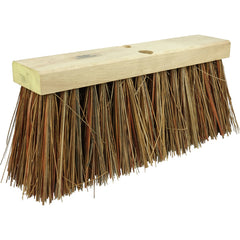 16″ Street Broom, 7-1/4″ Trim Length, Bass and Palmyra Blend Fill - All Tool & Supply