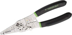 Greenlee - 18 AWG Solid, 20 AWG Stranded Max Capacity Wire Stripper/Crimper - 9" OAL, Cushion Grip Handle - All Tool & Supply