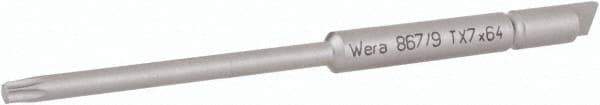 Wera - 4mm Drive, Torx Precision Screwdriver Bit - 2-1/2" OAL - All Tool & Supply