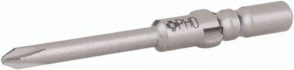 Wera - 4mm Drive, #0 Phillips Screwdriver Bit - 1-9/16" OAL - All Tool & Supply