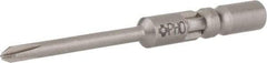 Wera - 4mm Drive, #0 Phillips Screwdriver Bit - 1-9/16" OAL - All Tool & Supply