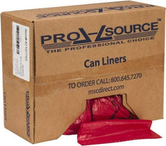 PRO-SOURCE - 32 Gal Capacity, Red, Hazardous Waste Bag - 1.3 mil Thick x 30" Wide x 43" High, Roll - All Tool & Supply