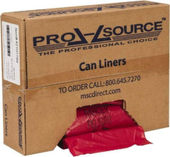 PRO-SOURCE - 30 Gal Capacity, Red, Hazardous Waste Bag - 1.3 mil Thick x 30" Wide x 37" High, Roll - All Tool & Supply