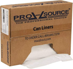 PRO-SOURCE - 1.1 mil Thick, Heavy-Duty Trash Bags - Hexene Resins, Roll Dispenser, 43" Wide x 47" High, Clear - All Tool & Supply