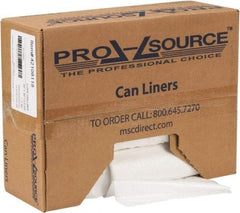 PRO-SOURCE - 1.1 mil Thick, Heavy-Duty Trash Bags - Hexene Resins, Roll Dispenser, 30" Wide x 36" High, Clear - All Tool & Supply