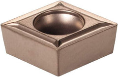 Kennametal - CCMT32.51 LF Grade KCP10B Carbide Turning Insert - TiCN/Al2O3/TiOCN Finish, 80° Diamond, 3/8" Inscr Circle, 5/32" Thick, 1/64" Corner Radius - All Tool & Supply