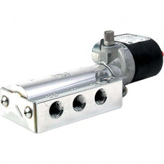 Parker - 120/60 - 110/50 VAC 1/4" NPT Port Aluminum 5-Way, 2 Position Solenoid Valve - All Tool & Supply