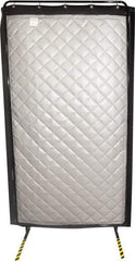 Singer Safety - 8' Long x 48" Wide, Fiberglass Modular Acoustic Screen/Frame - ASTM E-84 Specification, Metallic Gray - All Tool & Supply