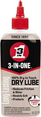 3-IN-ONE - 4 oz Bottle Dry Film Lubricant - Light Amber, 500°F Max - All Tool & Supply