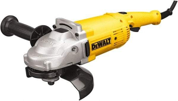 DeWALT - 7" Wheel Diam, 8,500 RPM, Corded Angle & Disc Grinder - 5/8-11 Spindle, 120 Volts - All Tool & Supply