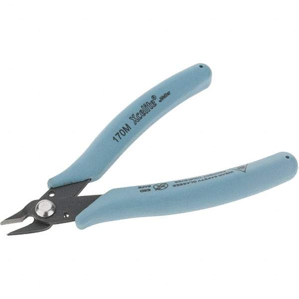 Xcelite - 5" OAL, 20 AWG Capacity, Flush Wire Cutter - Diagonal Head, Molded Plastic Handle - All Tool & Supply