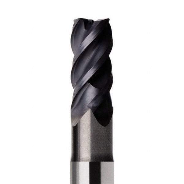 Seco - 10mm, 4 Flute, Single End, Solid Carbide, 0.8mm Corner Radius End Mill - 75mm OAL, 44° Helix, Right Hand Flute, 20mm LOC, Right Hand Cut, 30mm Extended Reach - All Tool & Supply