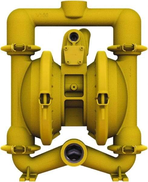 Versa-Matic - 1-1/4 \x96 1-1/2 NPT, Air Operated Diaphragm Pump - Santoprene Diaphragm, Aluminum Housing - All Tool & Supply