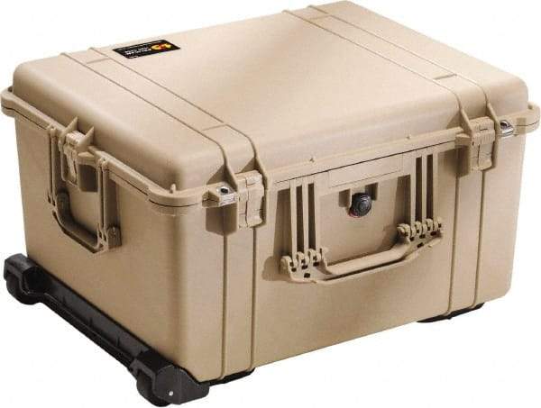 Pelican Products, Inc. - 19-37/64" Wide x 13-29/32" High, Clamshell Hard Case - Tan, Polyethylene - All Tool & Supply