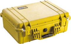 Pelican Products, Inc. - 15-49/64" Wide x 7-13/32" High, Clamshell Hard Case - Yellow, Polyethylene - All Tool & Supply