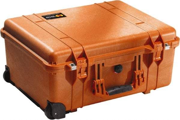 Pelican Products, Inc. - 17-59/64" Wide x 10-27/64" High, Clamshell Hard Case - Orange, Polyethylene - All Tool & Supply