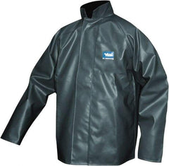 Viking - Size 3XL, Green, Chemical, Rain, Wind Resistant Jacket - 55" Chest - All Tool & Supply