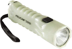 Pelican Products, Inc. - White LED Bulb, 376 Lumens, Industrial/Tactical Flashlight - Yellow Plastic Body, 3 AA Alkaline Batteries Included - All Tool & Supply