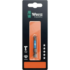 Wera - 6mm Hex Screwdriver Bit - 1/4" Drive, 50mm OAL - All Tool & Supply