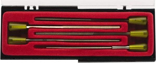 Value Collection - 3 Piece Diamond Pattern File Set - Set Includes Comprise, Square, Half Round, Round - All Tool & Supply