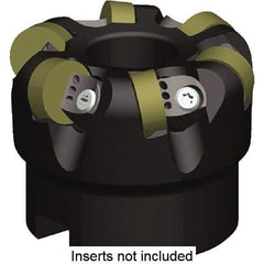 Kennametal - 3" Cut Diam, 1/4" Max Depth, 1" Arbor Hole, 11 Inserts, RNGN120400 Insert Style, Indexable Copy Face Mill - KCRA Cutter Style, 18,100 Max RPM, 2 High, Series KCRA - All Tool & Supply