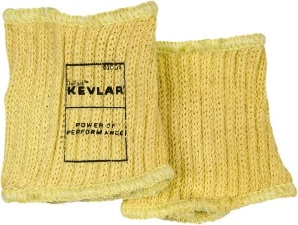 MCR Safety - Size Universal, Yellow Kevlar Cut Resistant Sleeve - 4" Long Sleeve, Elastic Opening at Both Ends - All Tool & Supply