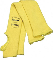 MCR Safety - Size Universal, Yellow Kevlar Cut Resistant Sleeve - 18" Long Sleeve, Elastic Opening at Both Ends, Made with Thumb Hole - All Tool & Supply