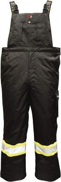 Viking - Size 4XL, Black, Flame Resistant/Retardant, Rain, Cold Weather Bib Overall - No Pockets - All Tool & Supply