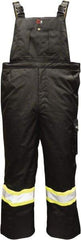 Viking - Size 4XL, Black, Flame Resistant/Retardant, Rain, Cold Weather Bib Overall - No Pockets - All Tool & Supply