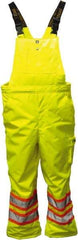 Viking - Size 2XL, High Visibility Lime, Rain, Cold Weather Bib Overall - No Pockets - All Tool & Supply