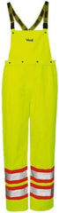 Viking - Size 3XL, High Visibility Yellow, Rain, Wind Resistant Bib Overall - No Pockets - All Tool & Supply