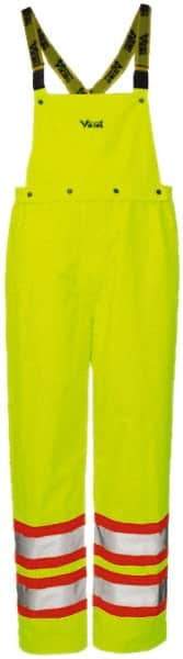 Viking - Size S, High Visibility Yellow, Rain, Wind Resistant Bib Overall - No Pockets - All Tool & Supply