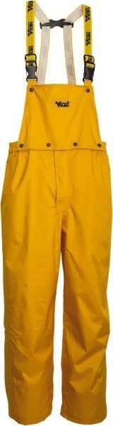 Viking - Size L, Yellow, Rain, Wind Resistant Bib Overall - No Pockets - All Tool & Supply