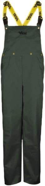 Viking - Size 3XL, Green, Rain, Wind Resistant Bib Overall - No Pockets - All Tool & Supply