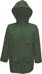 Viking - Size M, Green, Rain, Wind Resistant Jacket - 40" Chest, Detachable Hood - All Tool & Supply