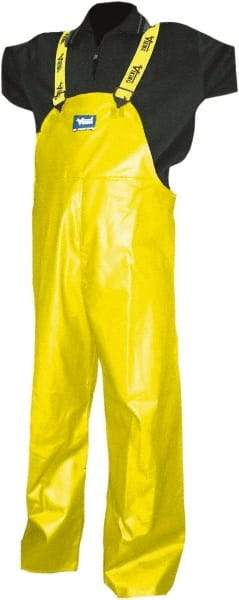 Viking - Size S, Yellow, Chemical, Rain, Wind Resistant Bib Overall - No Pockets - All Tool & Supply