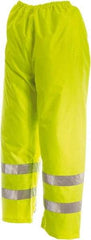 Viking - Size S, High Visibility Lime, Rain, Wind Resistant Pants - No Pockets - All Tool & Supply