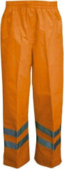 Viking - Size 3XL, High Visibility Orange, Rain, Wind Resistant Pants - No Pockets - All Tool & Supply