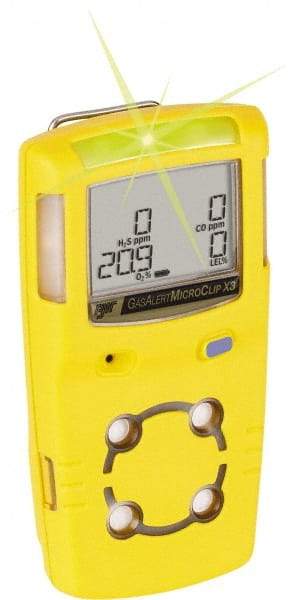 BW Technologies by Honeywell - Visual, Vibration & Audible Alarm, LCD Display, Multi-Gas Detector - Monitors Oxygen, Hydrogen Sulfide & Carbon Monoxide, -20 to 50°C Working Temp - All Tool & Supply