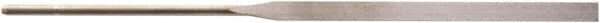 Value Collection - 5-1/2" Needle Precision Swiss Pattern Regular Pillar File - 13/64" Width Diam, Round Handle - All Tool & Supply