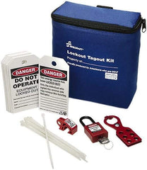 Ability One - 24 Piece Lockout Tagout Kit - Keyed Differently, Comes in Carrying Case - All Tool & Supply