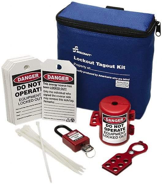 Ability One - 24 Piece Lockout Tagout Kit - Keyed Differently, Comes in Carrying Case - All Tool & Supply