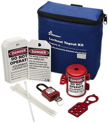 Ability One - 24 Piece Lockout Tagout Kit - Keyed Differently, Comes in Carrying Case - All Tool & Supply