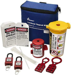 Ability One - 27 Piece Lockout Tagout Kit - Keyed Differently, Comes in Carrying Case - All Tool & Supply