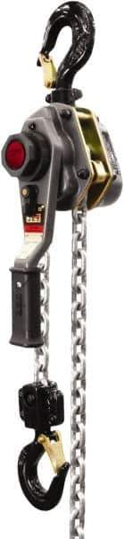 Jet - 5,000 Lb Lifting Capacity, 15' Lift Height, Lever with Overload Protection Hoist - Made from Chain - All Tool & Supply