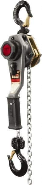 Jet - 2,000 Lb Lifting Capacity, 20' Lift Height, Lever with Overload Protection Hoist - Made from Chain - All Tool & Supply