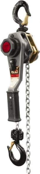 Jet - 2,000 Lb Lifting Capacity, 15' Lift Height, Lever with Overload Protection Hoist - Made from Chain - All Tool & Supply