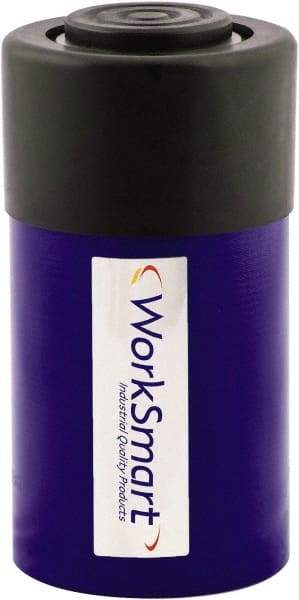Value Collection - 25 Ton, 1.02" Stroke, 5.25 Cu In Oil Capacity, Portable Hydraulic Single Acting Cylinder - 5.15 Sq In Effective Area, 5.63" Lowered Ht., 6.65" Max Ht., 2.56" Cyl Bore Diam, 2.24" Plunger Rod Diam, 10,000 Max psi - All Tool & Supply